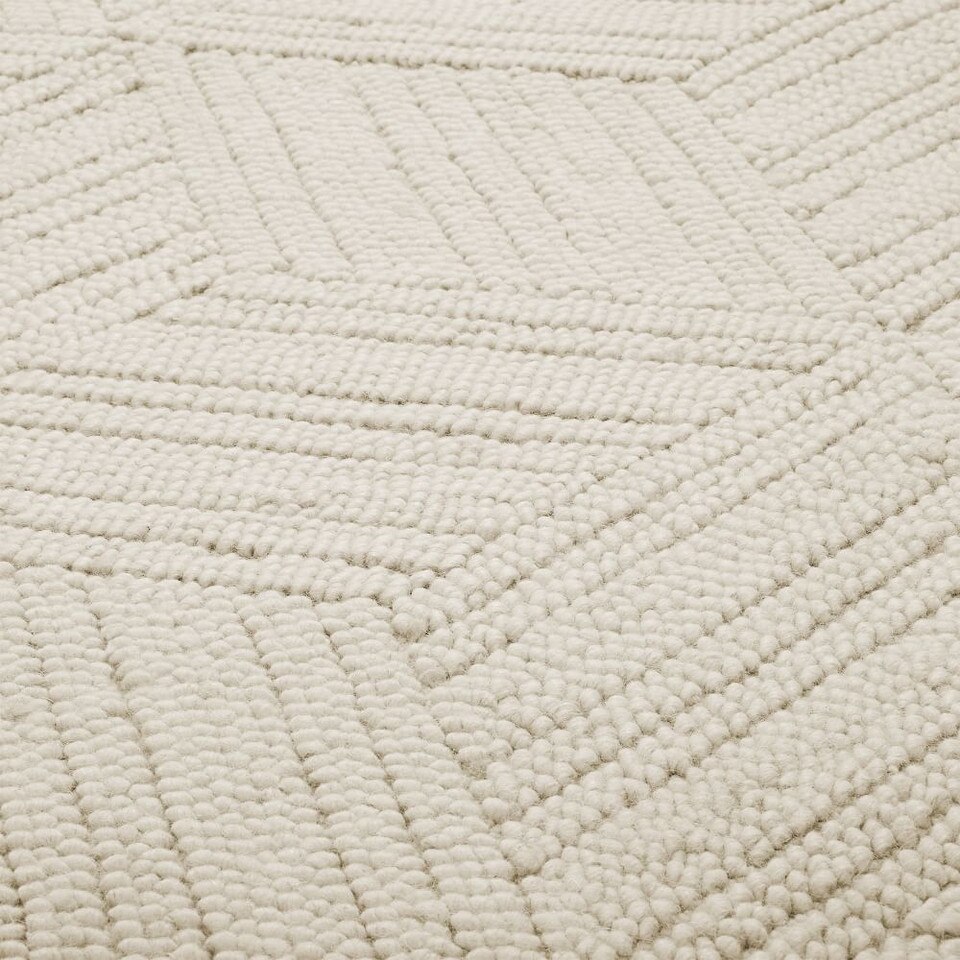 Textured Hexagon Rug West Elm United Kingdom